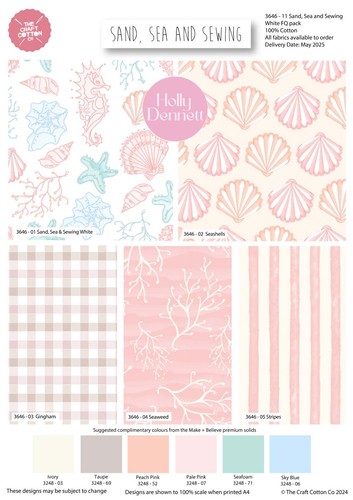 Sand sea and sewing - and, quilting