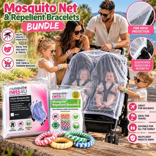 Mosquito net for twin buggy - mosquito, buggy/